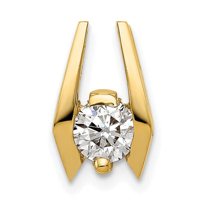 14k Complete AA 5.25mm Diamond Slide Fits up to 3mm Fancy or Reversible Omega Only