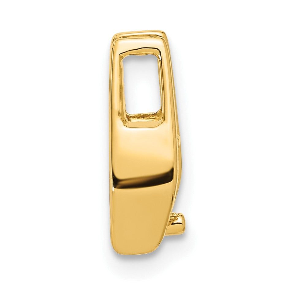 14k Holds 4.75mm Stone Slide Mounting Fits up to 3mm Fancy or Reversible Omega Only