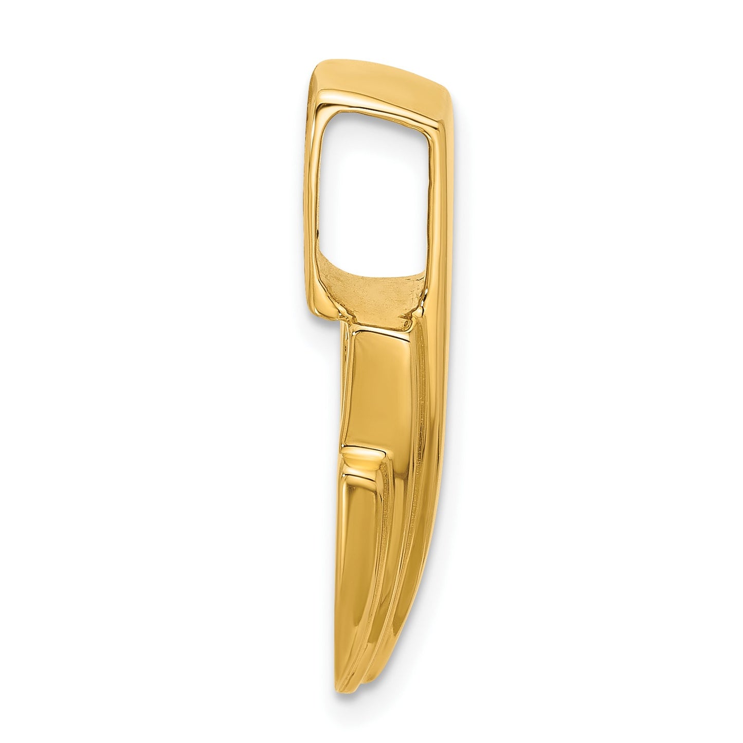 14k Peg-Set Diamond Slide Mounting Fits up to 4mm Regular/6mm Fancy or Reversible Omega