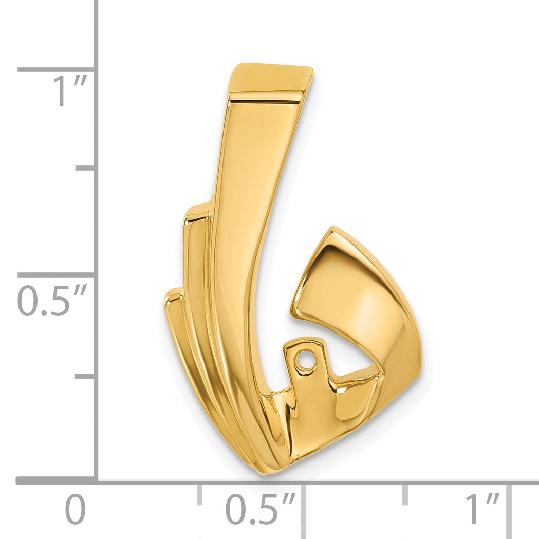 14k Peg-Set Diamond Slide Mounting Fits up to 4mm Regular/6mm Fancy or Reversible Omega