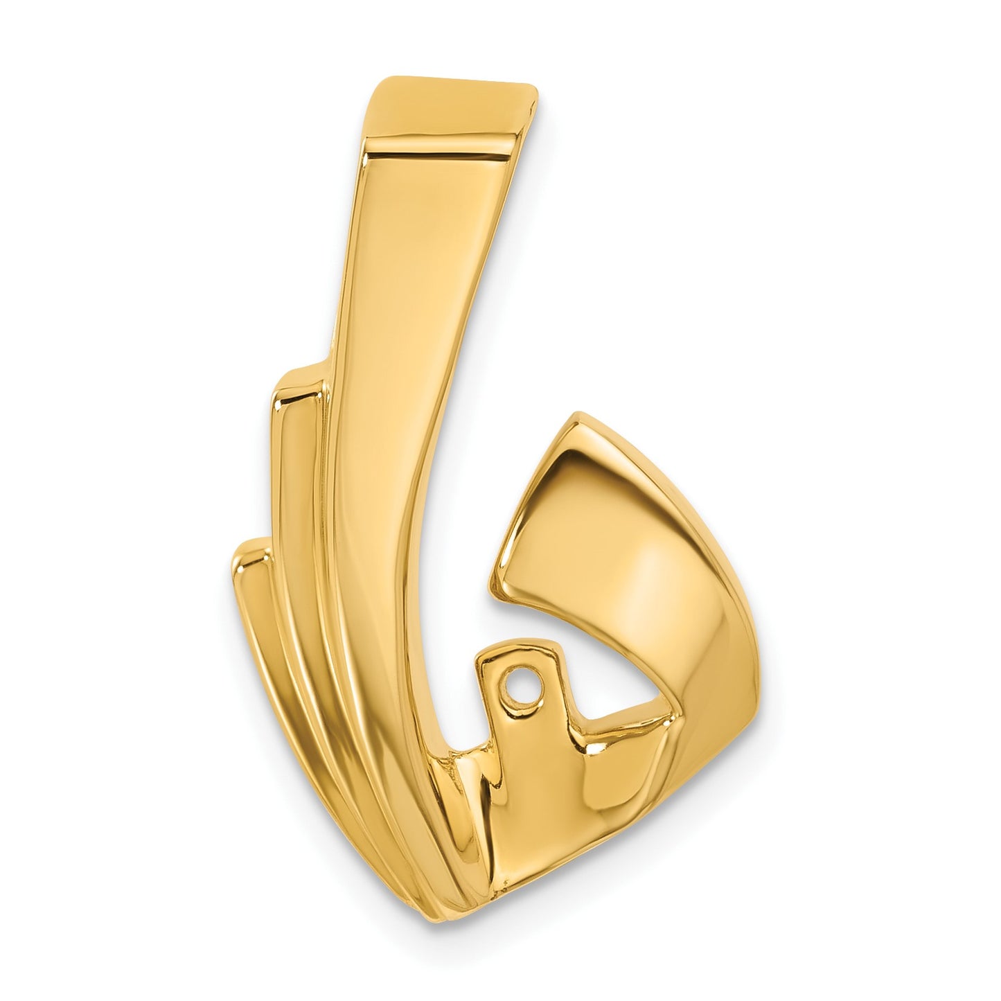 14k Peg-Set Diamond Slide Mounting Fits up to 4mm Regular/6mm Fancy or Reversible Omega