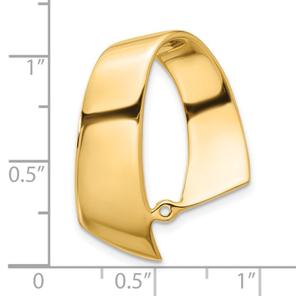14k Fancy Peg-Set Diamond Slide Mounting Fits up to 10mm Regular/Fancy/Reversible Omega