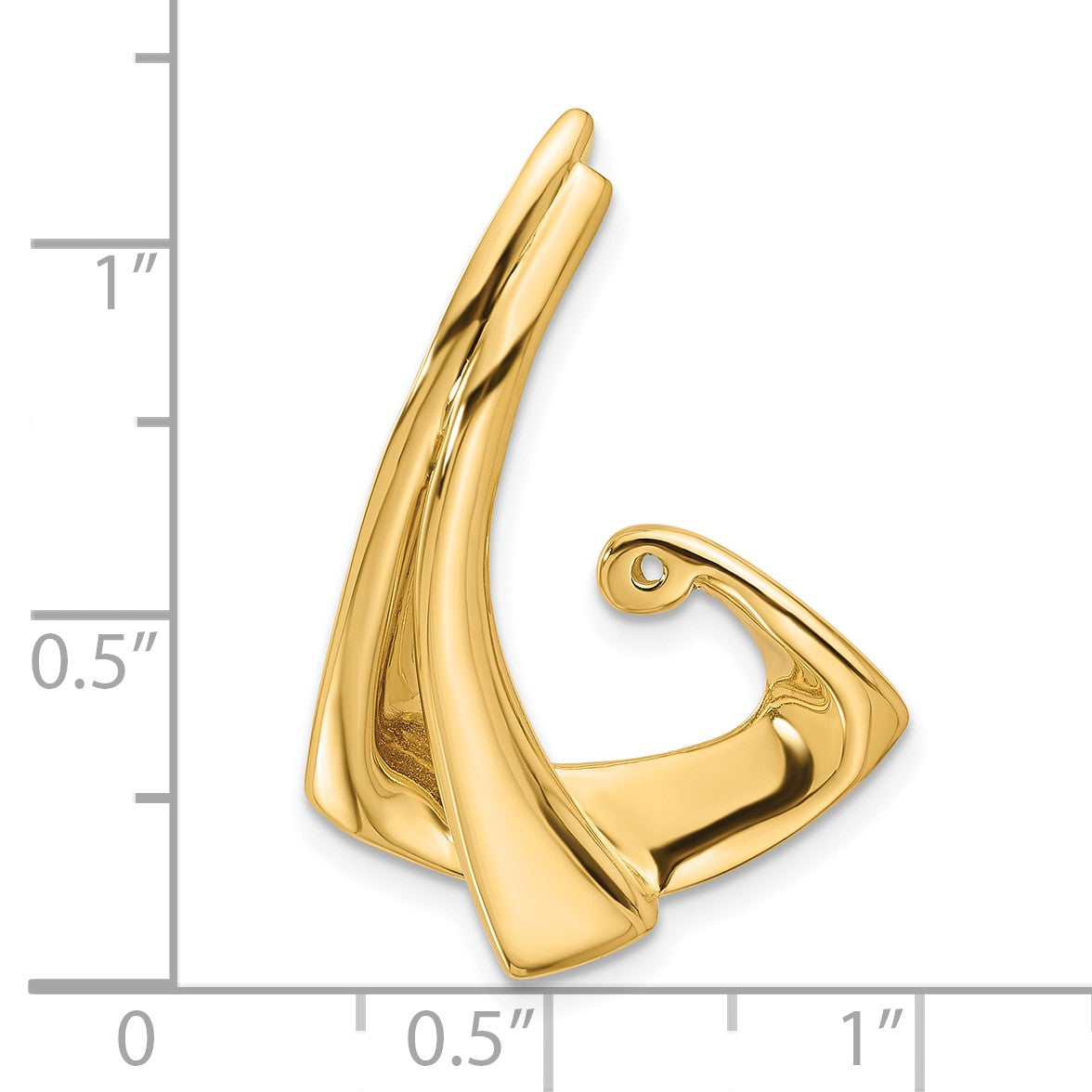 14k Peg-Set Diamond Slide Mounting Fits up to 2mm Regular/6mm Fancy or Reversible Omega
