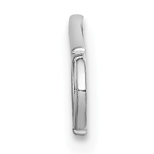 Sterling Silver Rhodium plated Medical ID Plate