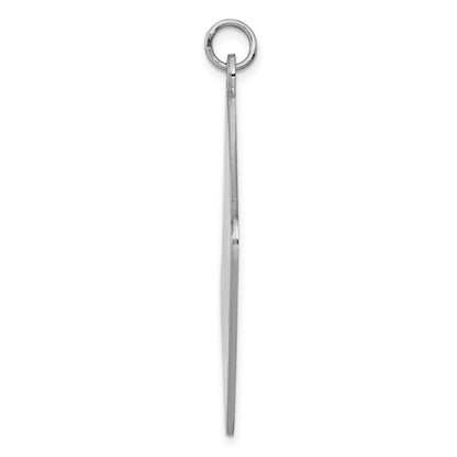 Sterling Silver Rhodium-plated Medical Jewelry Pendant