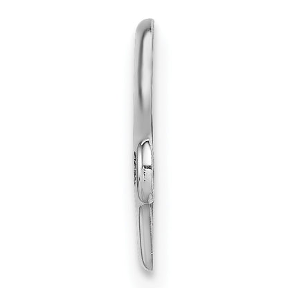 Sterling Silver Rhodium-plated Medical ID Plate