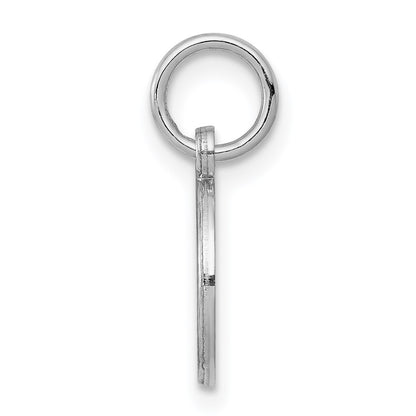 Sterling Silver Rhodium-plated Medical Charm