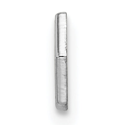 Sterling Silver Rhodium Non-enameled Attachable Emblem Medical Charm