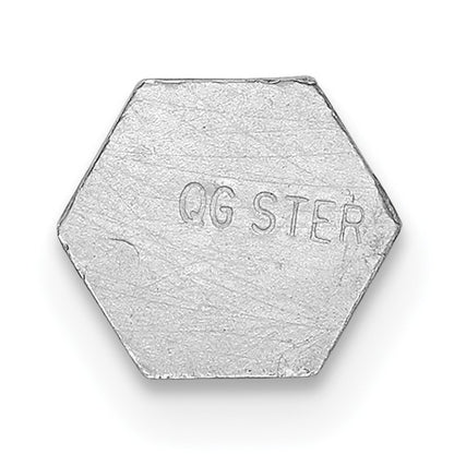 Sterling Silver Rhodium Non-enameled Attachable Emblem Medical Charm