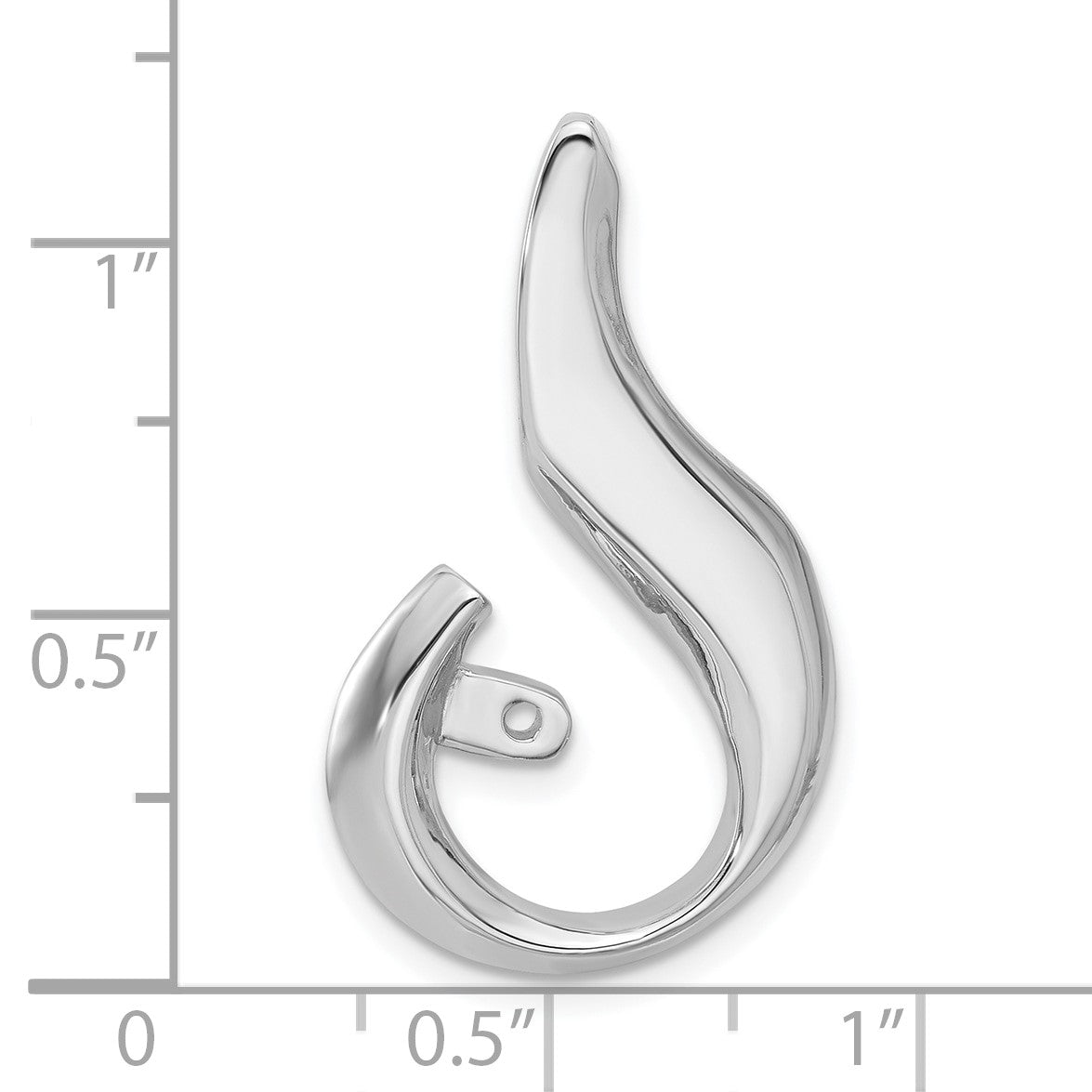 14k White Gold Fancy Peg-Set Diamond Slide Mounting Fits up to 6mm Regular/Fancy/Reversible Omega