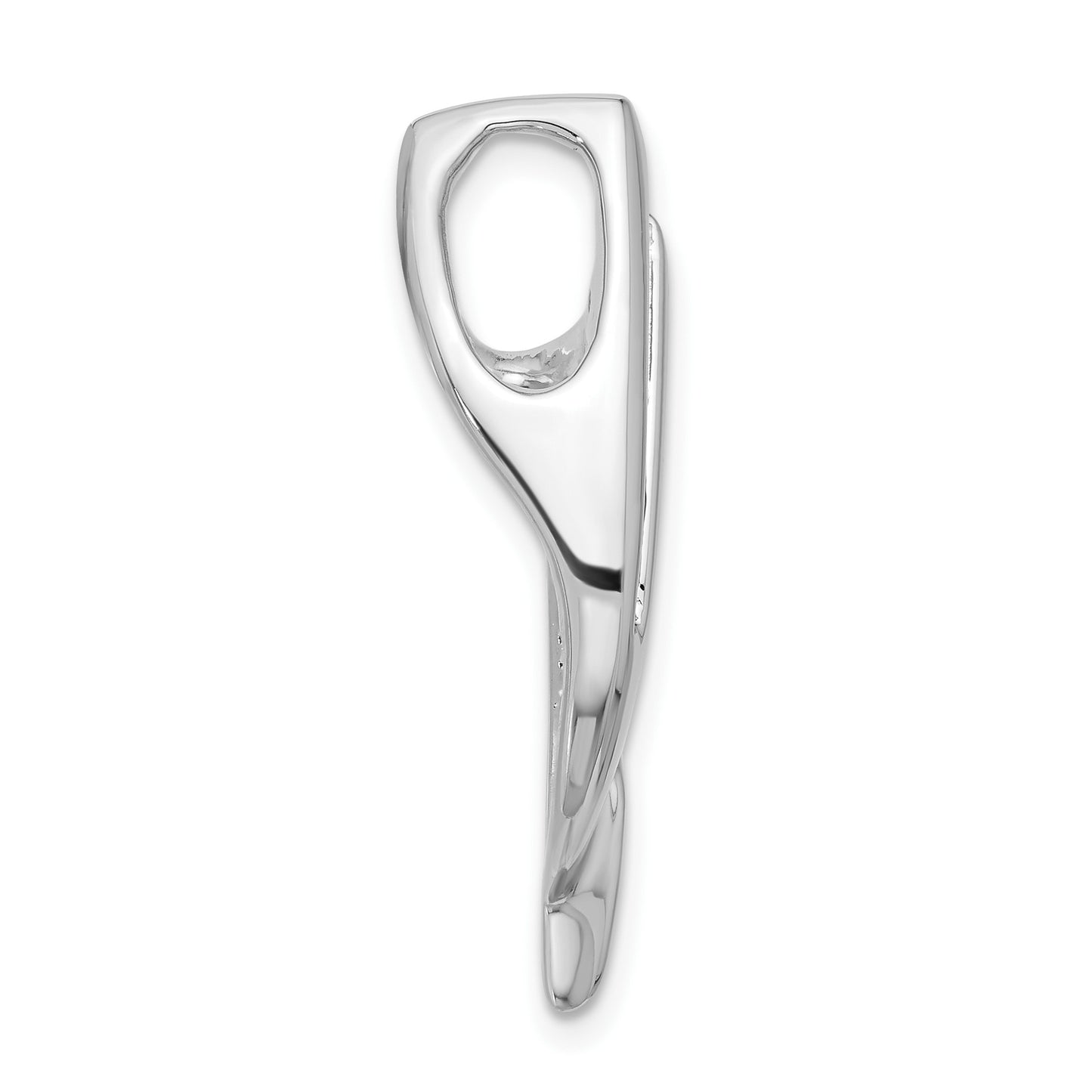 14k White Gold Holds 7-1.9mm Stones Slide Mounting Fits up to 6mm Regular/8mm Fancy or Reversible Omega