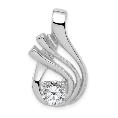 14k White Gold Holds 6mm Stone Fancy Slide Mounting Fits up to 4mm Regular/6mm Fancy or Reversible Omega