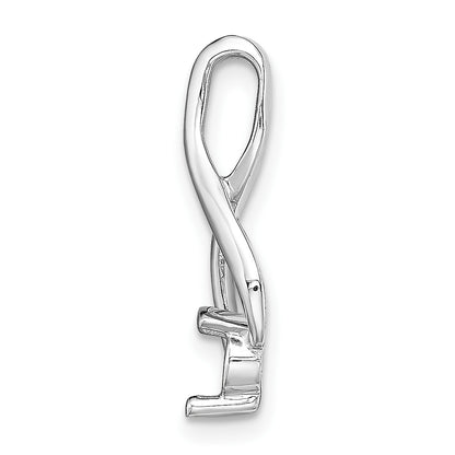 14k White Gold Holds 4mm Stone Fancy Slide Mounting Fits up to 2mm Regular/5mm Fancy or Reversible Omega