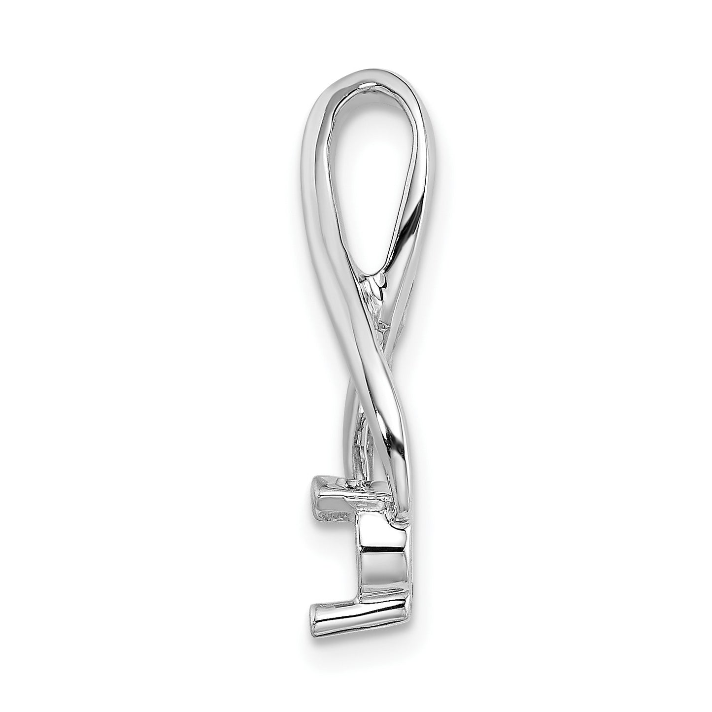14k White Gold Holds 4.5mm Stone Fancy Slide Mounting Fits up to 2mm Regular/6mm Fancy or Reversible Omega