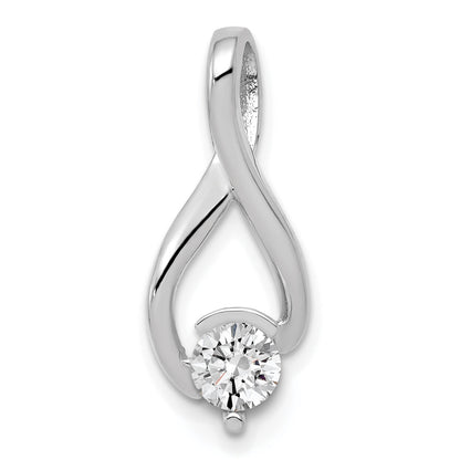 14k White Gold Holds 5mm Stone Fancy Slide Mounting Fits up to 2mm Regular/6mm Fancy or Reversible Omega