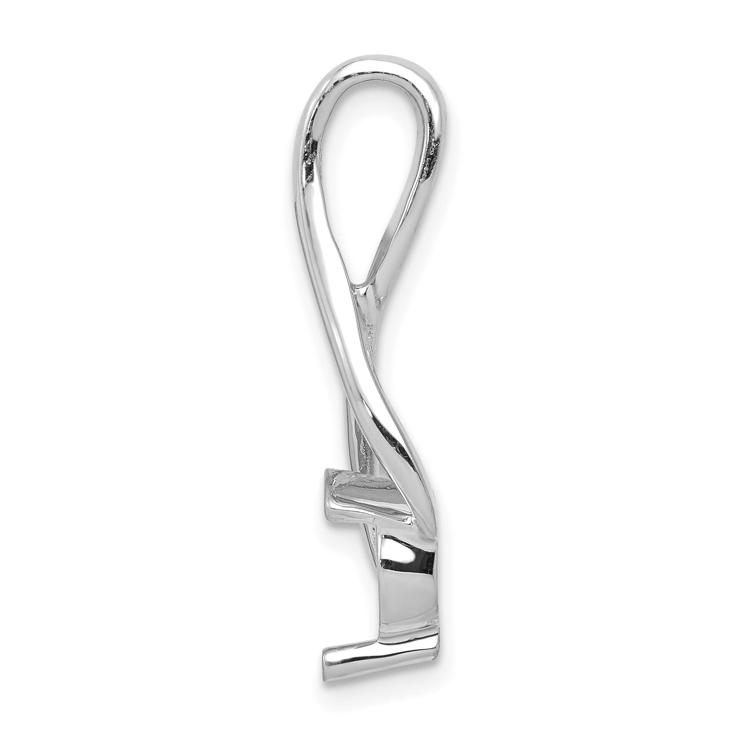 14k White Gold Holds 6.5mm Stone Fancy Slide Mounting Fits up to 3mm Regular/6mm Fancy or Reversible Omega