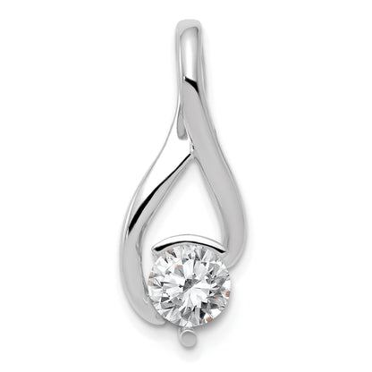 14k White Gold Holds 6.5mm Stone Fancy Slide Mounting Fits up to 3mm Regular/6mm Fancy or Reversible Omega