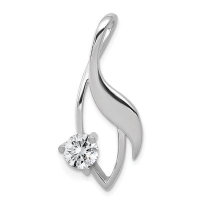 14k White Gold Holds 5mm Stone Fancy Slide Mounting Fits up to 2mm Regular/3mm Fancy or Reversible Omega