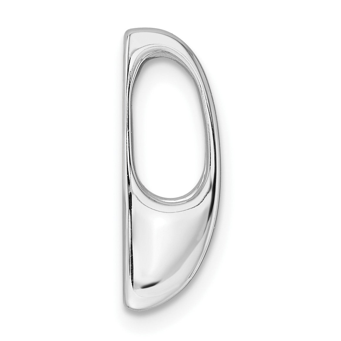 14k White Gold Holds 5.25mm Stone Slide Mounting Fits up to 6mm Regular/8mm Fancy or Reversible Omega
