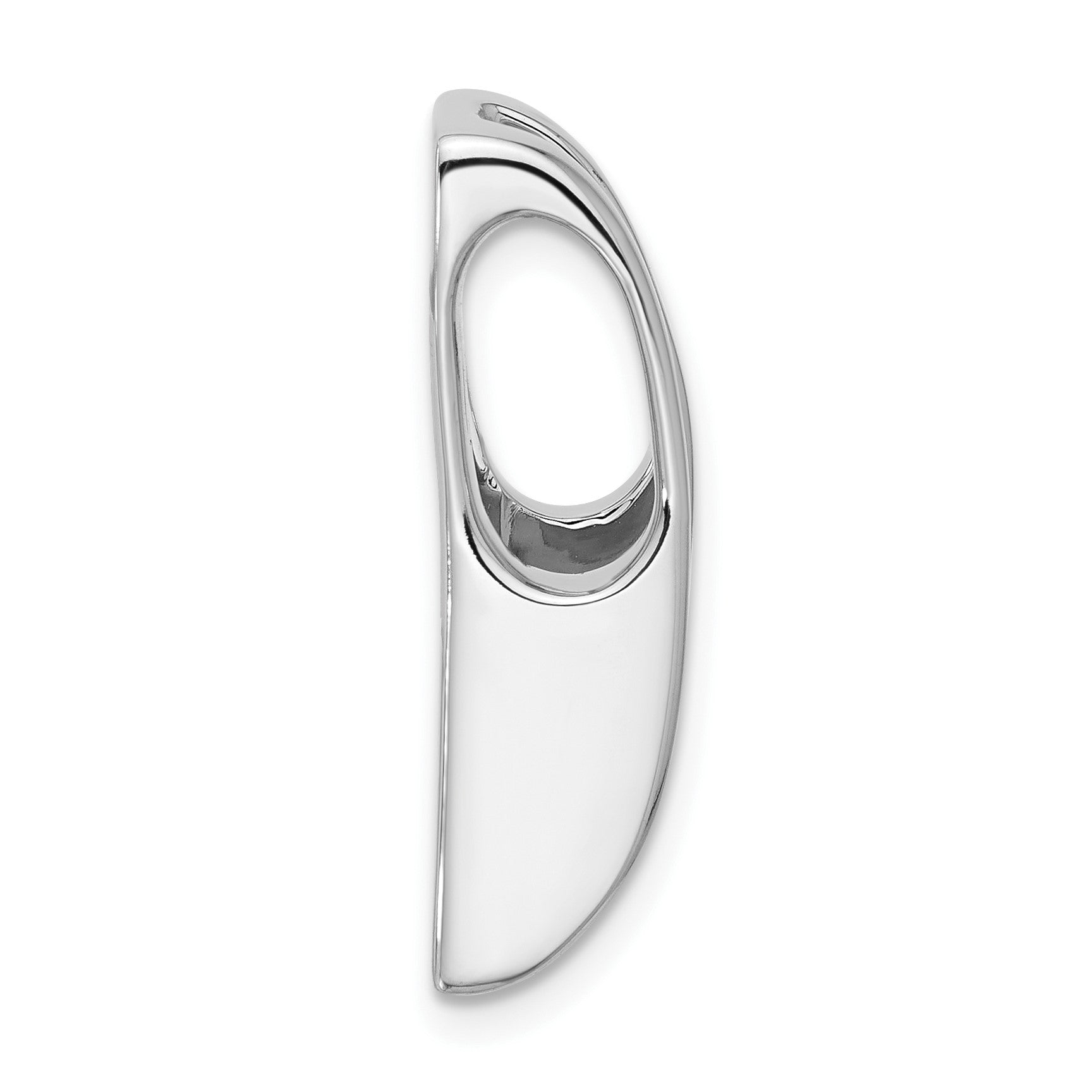 14k White Gold Holds 6.8mm Stone Slide Mounting Fits up to 6mm Regular/8mm Fancy or Reversible Omega