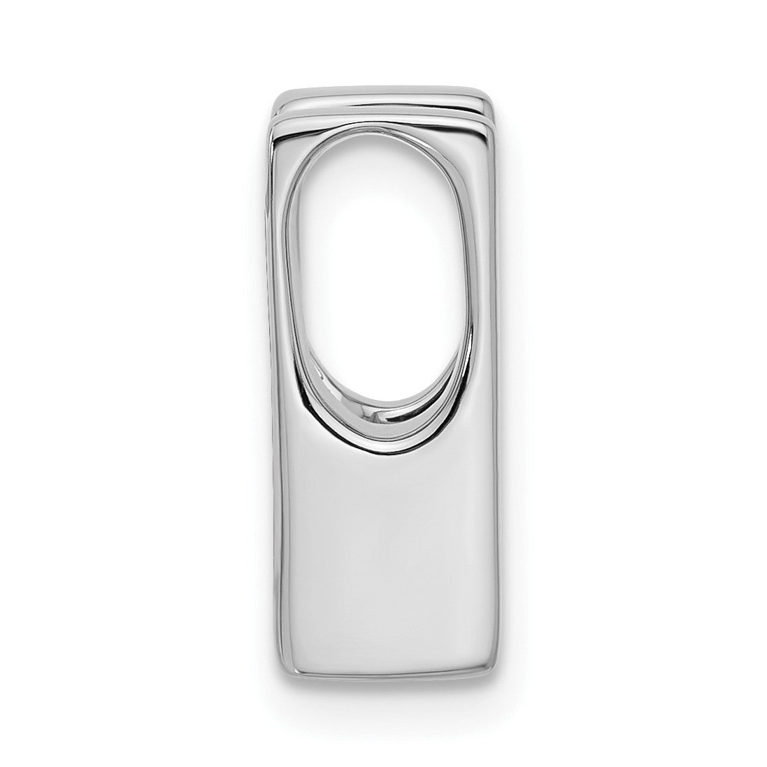 14k White Gold Holds 4.1mm Stone Slide Mounting Fits up to 4mm Regular/6mm Fancy or Reversible Omega