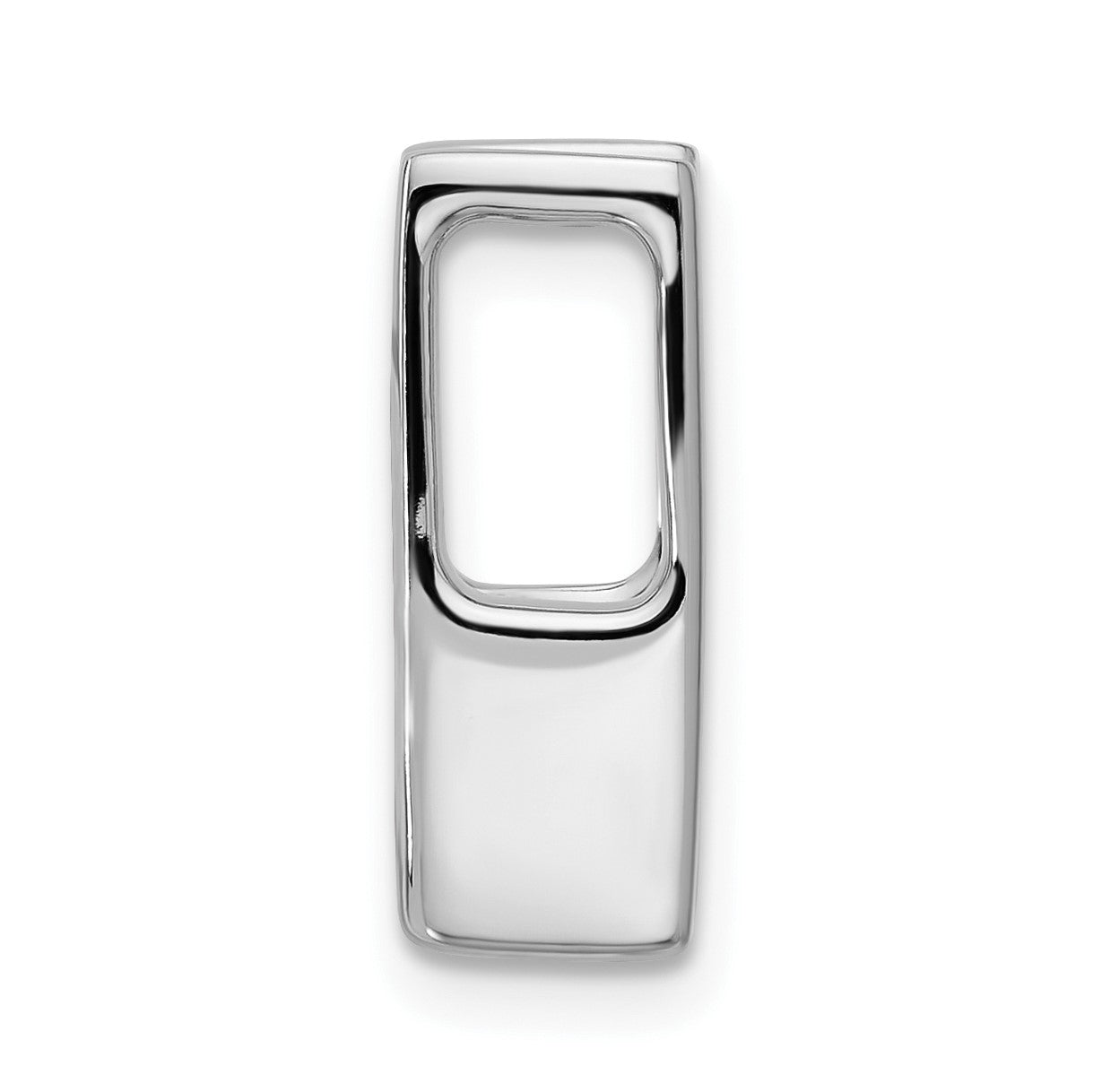14k White Gold Holds 5.25mm Stone Slide Mounting Fits up to 6mm Regular/Fancy/Reversible Omega