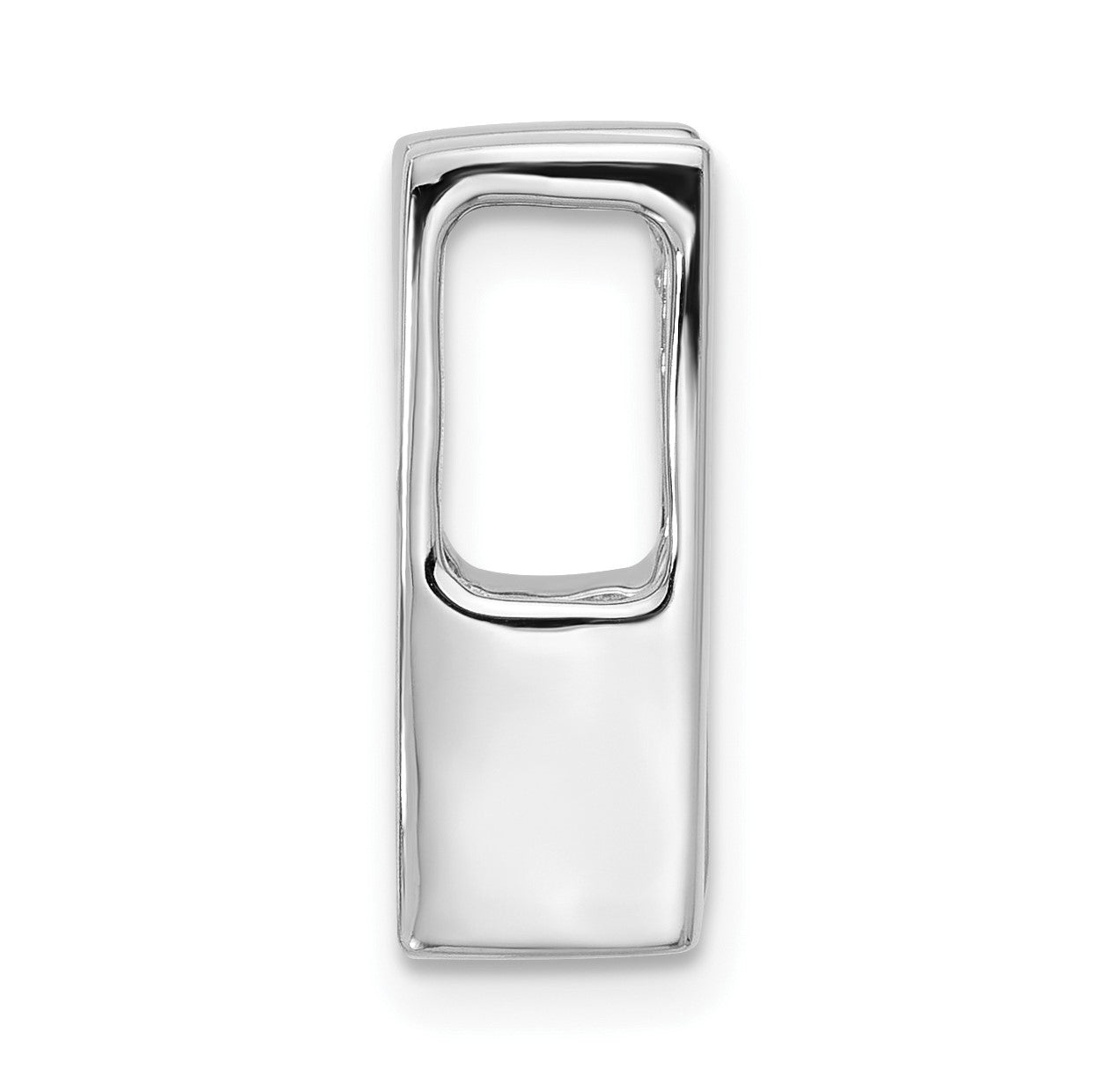 14k White Gold Holds 6mm Stone Slide Mounting Fits up to 6mm Regular/8mm Fancy or Reversible Omega