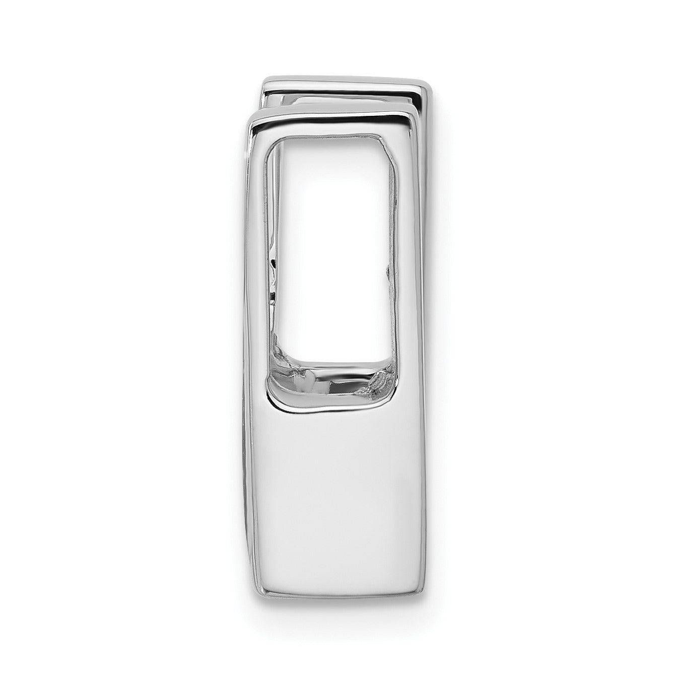 14k White Gold Holds 7.5mm Stone Slide Mounting Fits up to 6mm Regular/8mm Fancy or Reversible Omega