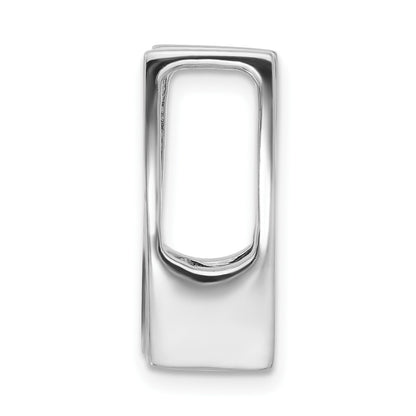 14k White Gold Holds 7.5mm Stone Slide Mounting Fits up to 8mm Regular/10mm Fancy or Reversible Omega
