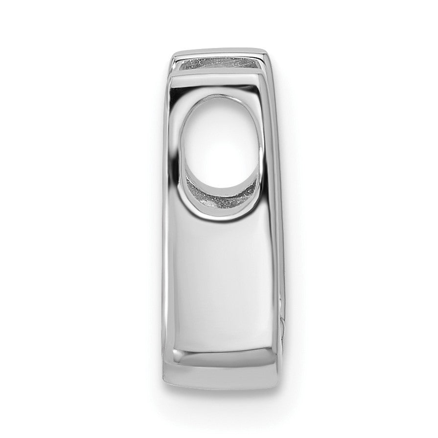 14k White Gold Holds 4.0mm Stone Slide Mounting Fits up to 2mm Regular/3mm Fancy or Reversible Omega