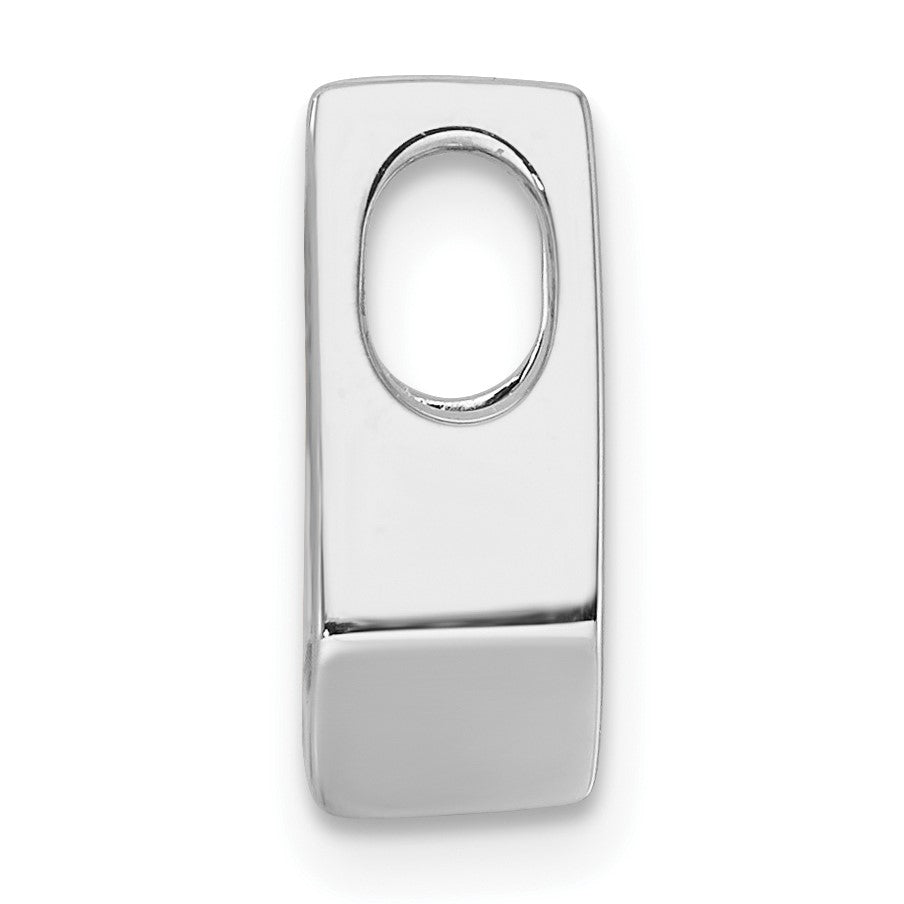 14k White Gold Holds 4.5mm Stone Slide Mounting Fits up to 2mm Regular/3mm Fancy or Reversible Omega