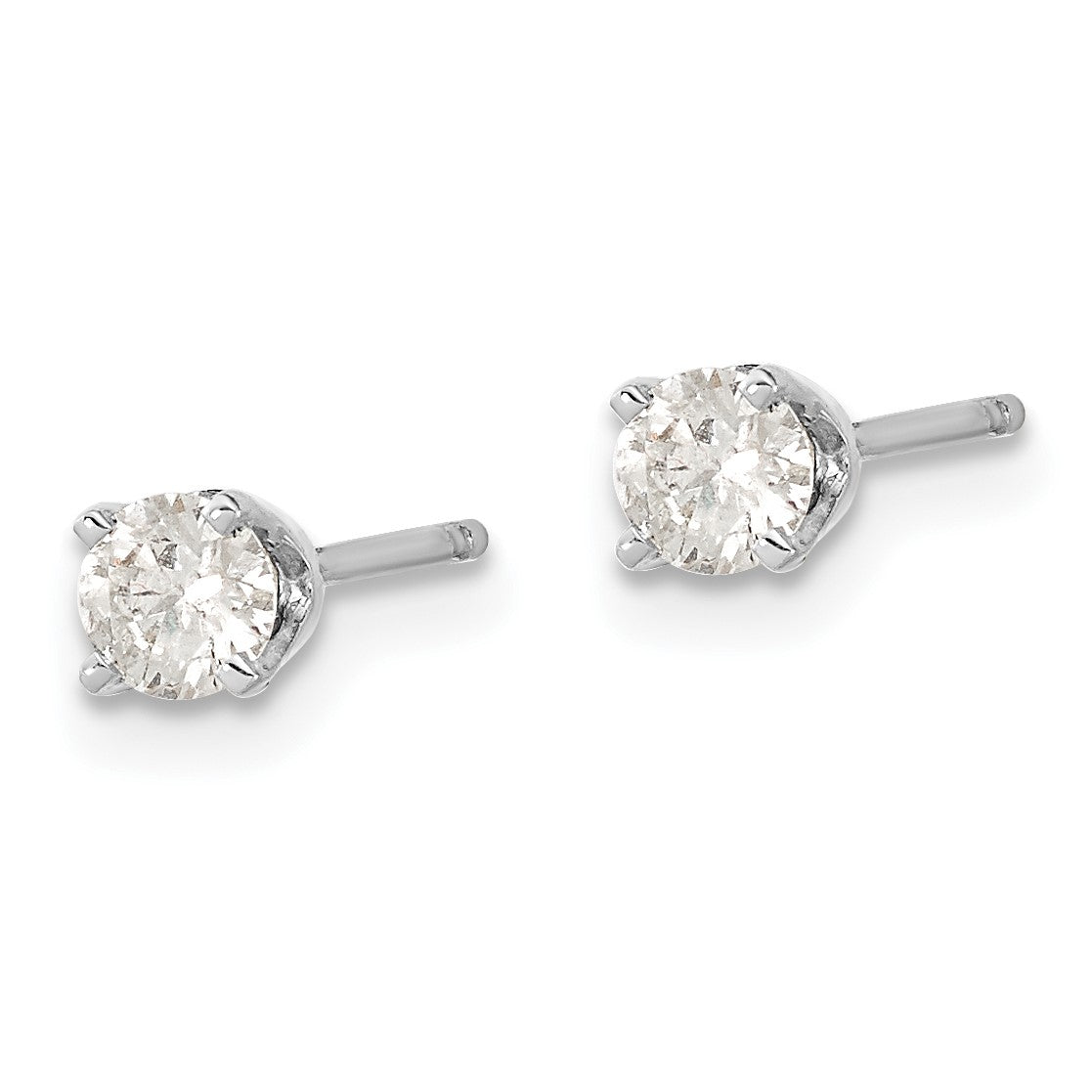 14k White Gold 1/5 carat Single Stud AA Diamond Earring