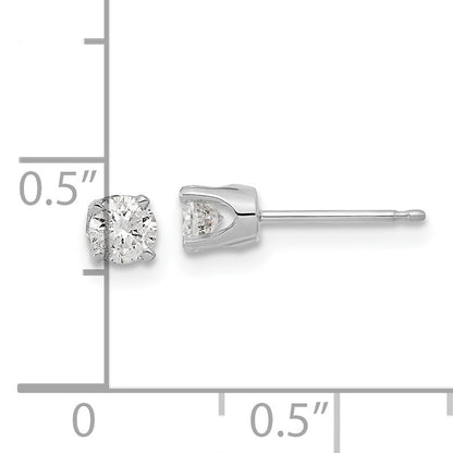 14k White Gold 1/5 carat Single Stud AA Diamond Earring