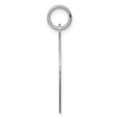 14k White Gold Etched Design Edge .027 Gauge Round Engravable 19mm Disc Charm