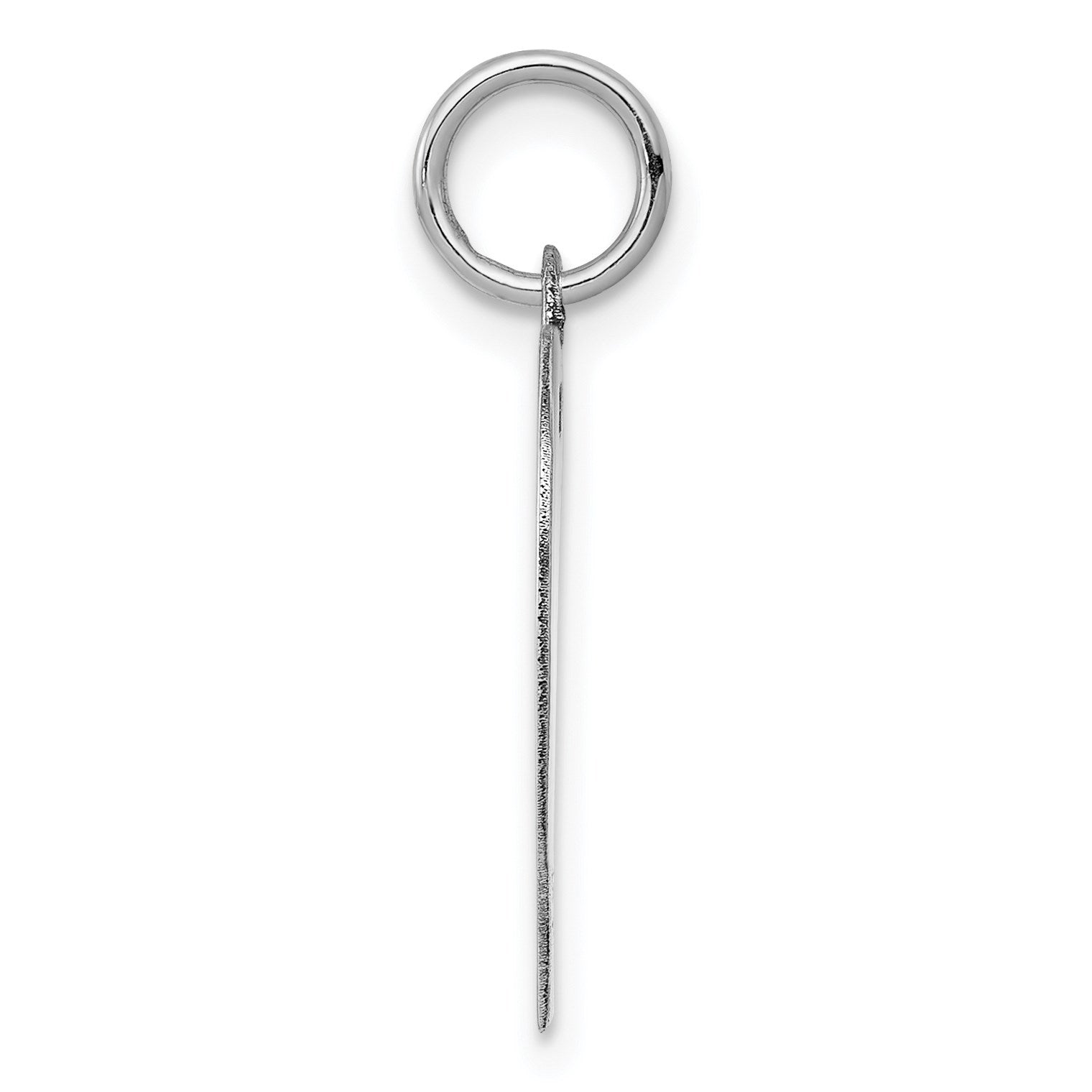 14K White Gold Plain .011 Gauge Engravable Heart 20x18mm Disc Charm