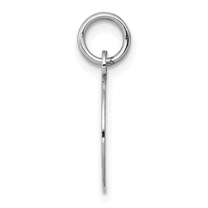 14k White Gold Etched Edge .009 Gauge Engraveable Round 13mm Disc Charm