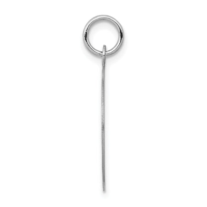 14k White Gold Etched Edge .035 Gauge Engraveable Round 19mm Disc Charm
