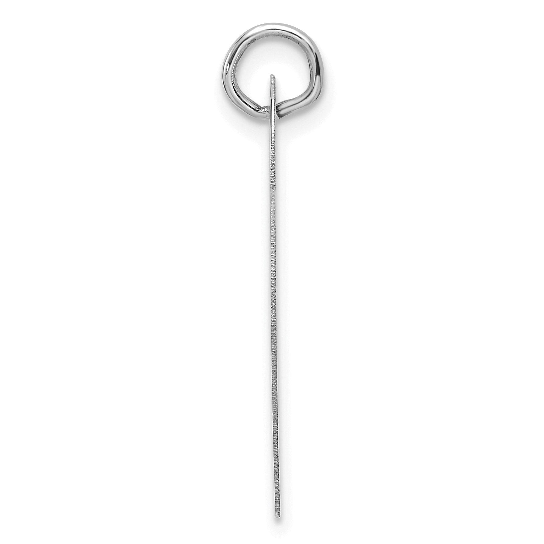 14k White Gold Plain .013 Gauge Engravable Heart 20.4x21.3mm Disc Charm