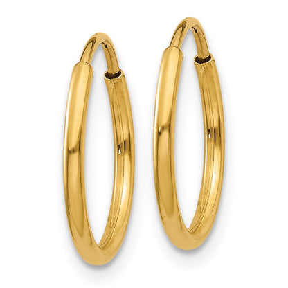 14k 1.25mm Endless Hoop Earring