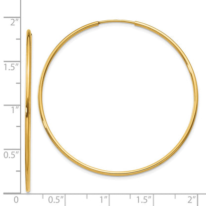 14k 1.25mm Endless Hoop Earring