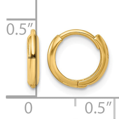 14k Polished Hinged Hoop Earrings