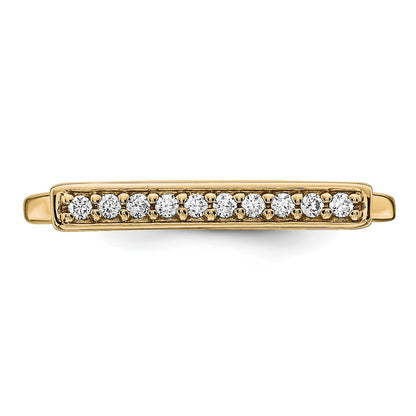 14k 1/10 carat Diamond Bar Ring