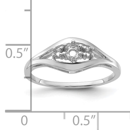 14k White Gold .14ct. Diamond Ring Mounting