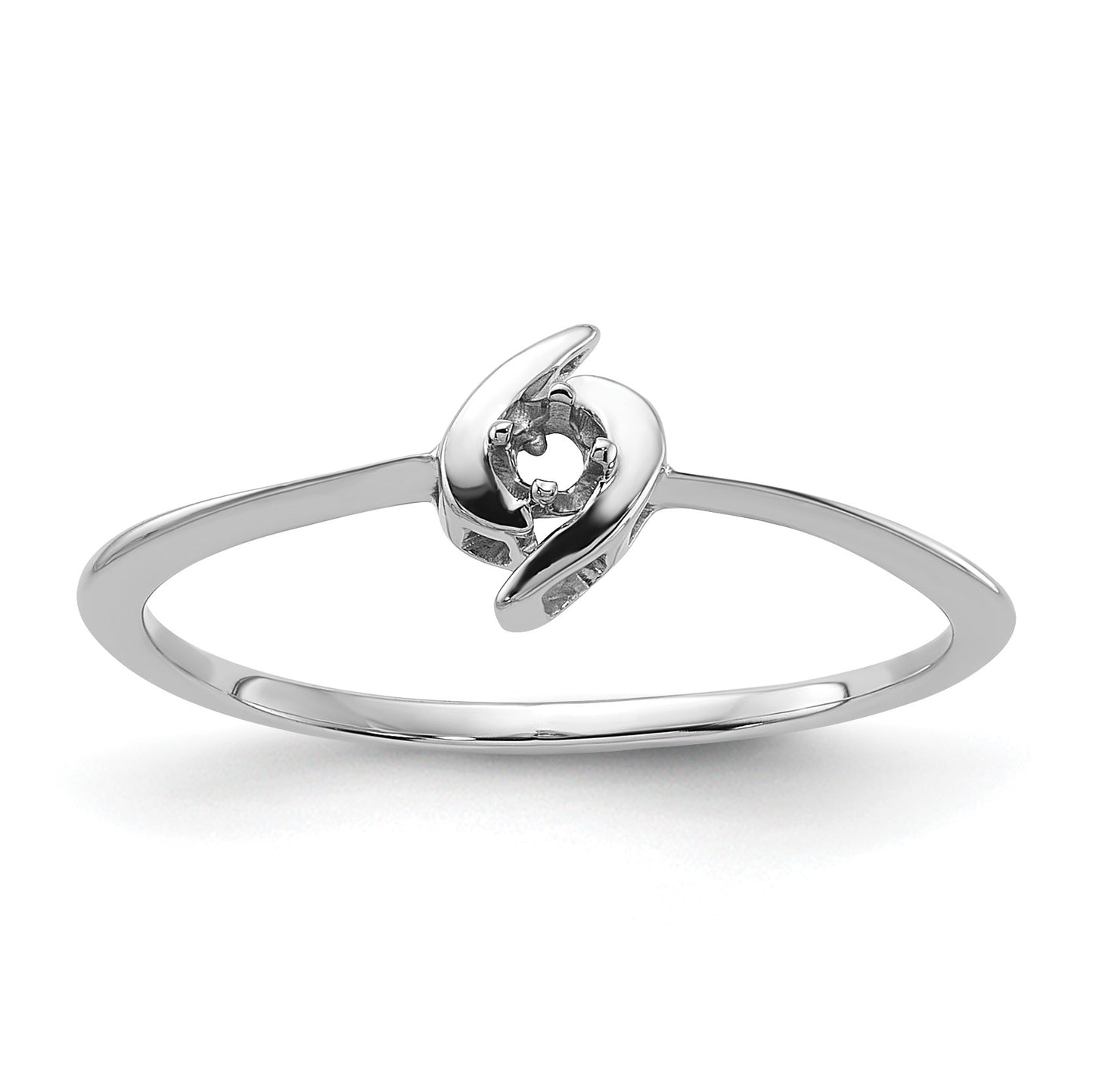 14k White Gold Ring Mounting