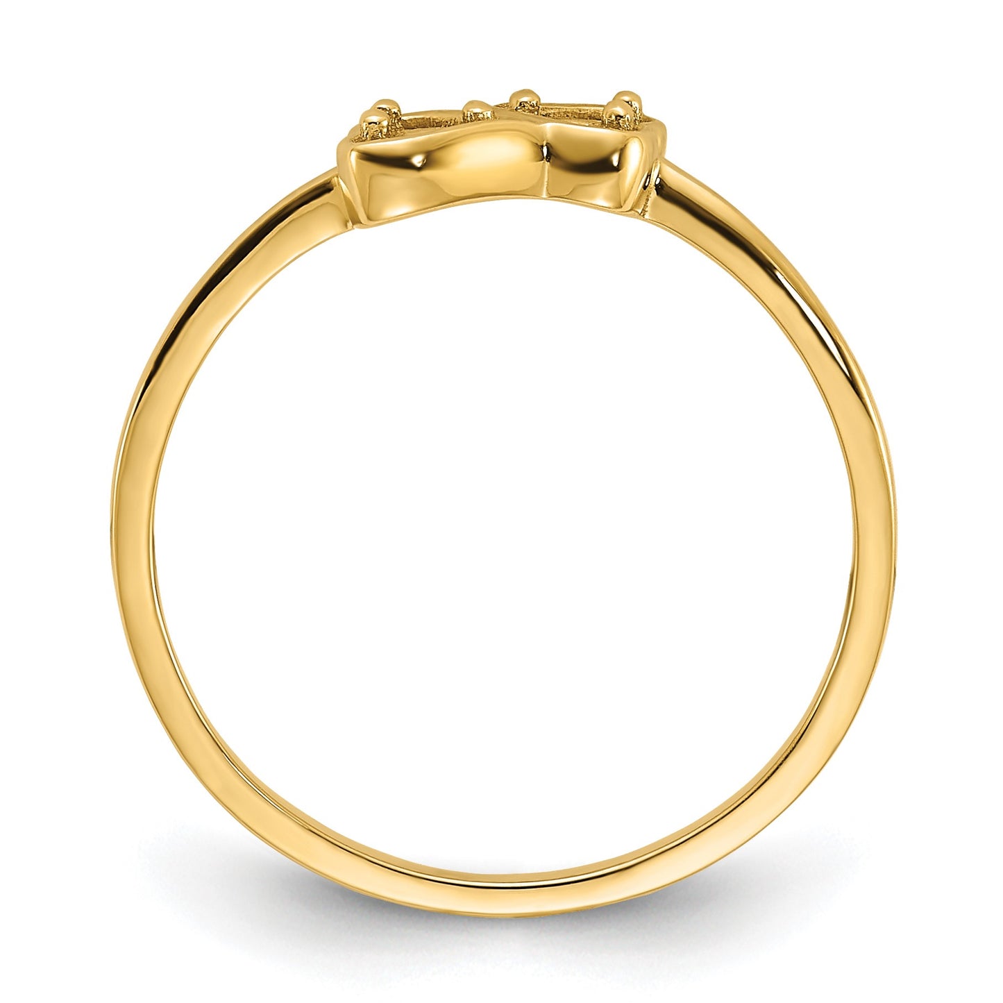 14k .05ct. Diamond Heart Ring Mounting