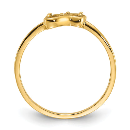 14k .05ct. Diamond Heart Ring Mounting