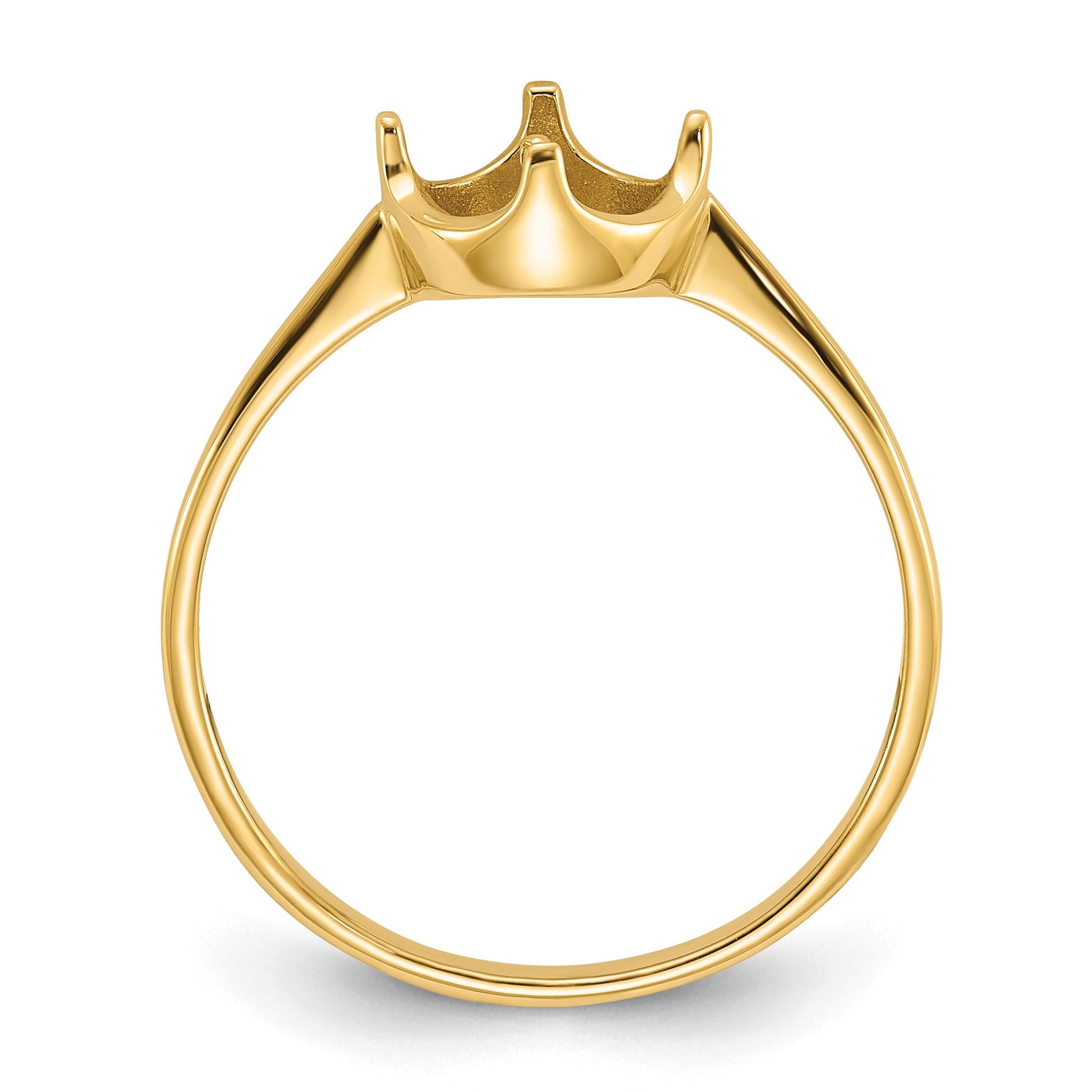 14k Holds 6.5mm Pearl Ring Mounting