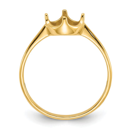 14k Holds 6.5mm Pearl Ring Mounting