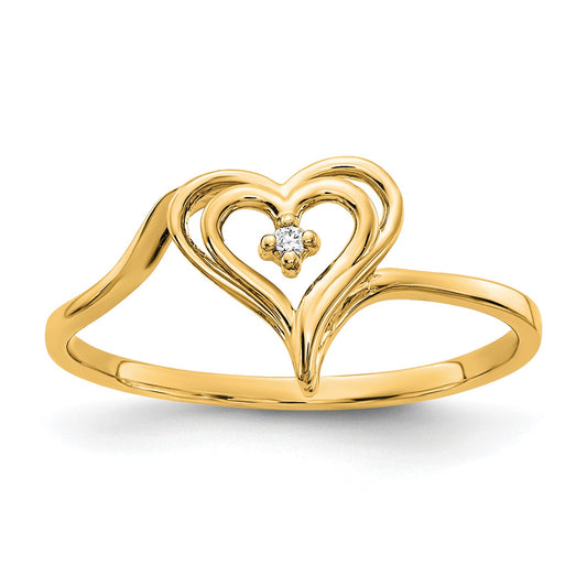 14k Heart Ring Mounting
