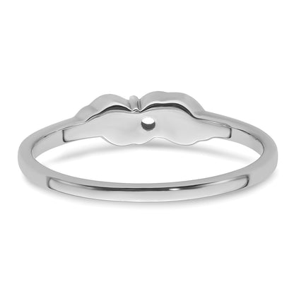 14k White Gold .07ct. Diamond Ring Mounting
